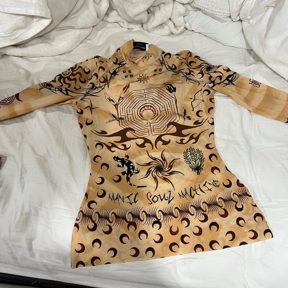 Marine Serre tattoo top. size medium